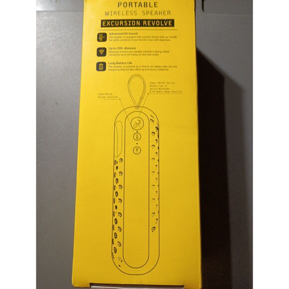 Sound Bound Excursion Revolve Circle Dotted Aqua Blue Wireless Bluetooth Speaker - Picture 3 of 9